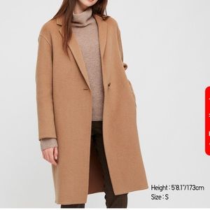 UNIQLO oversized camel coat